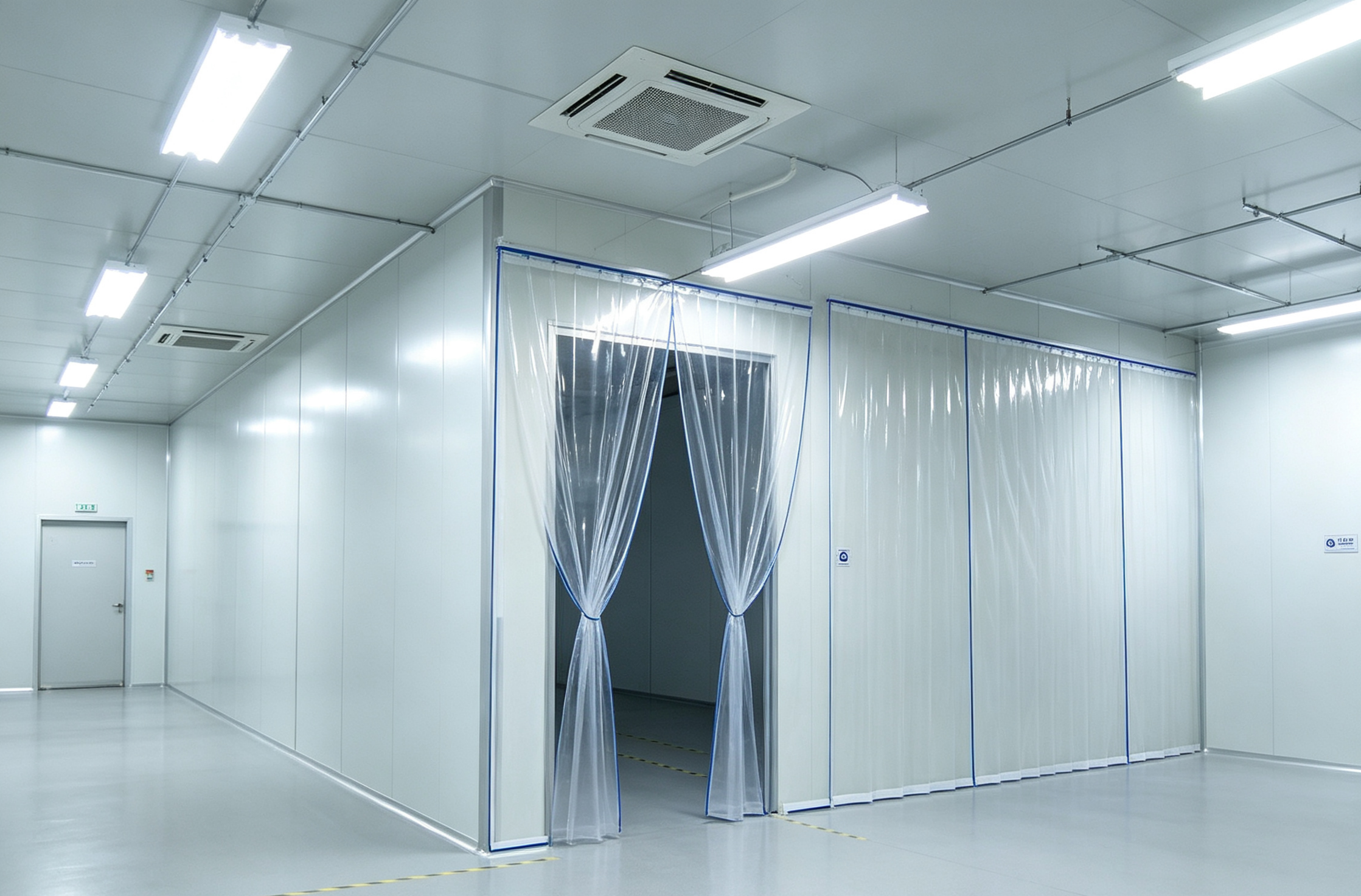 Pharmaceutical & Cleanroom Environments PVC Curtain.