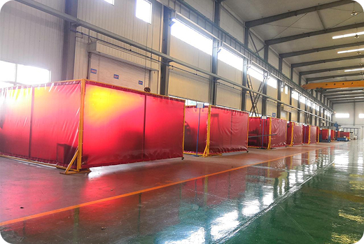 Industrial welding safety screen